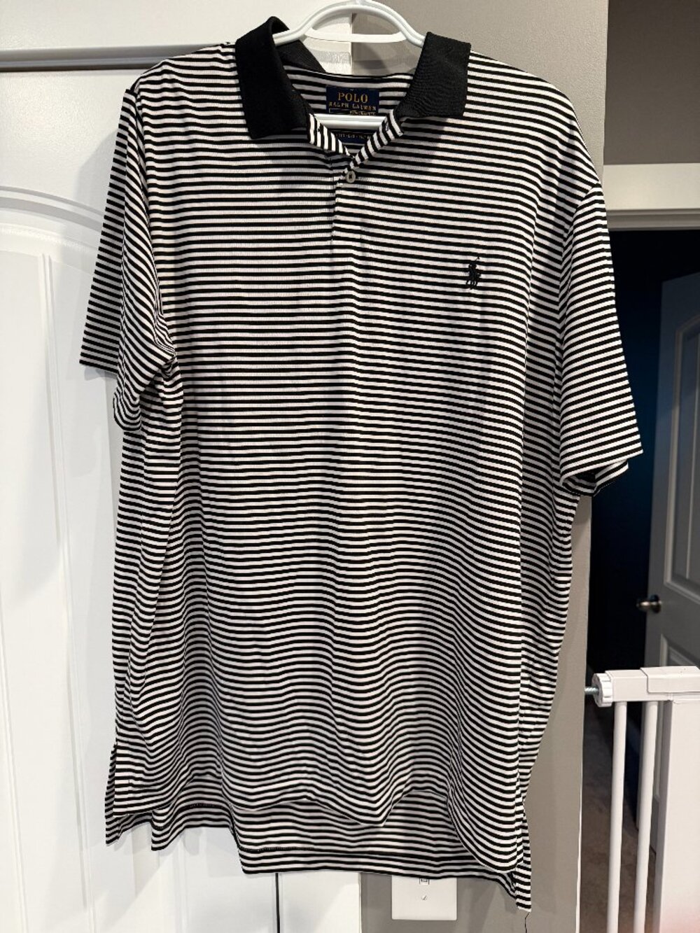 XXL Ralph Lauren Black/White Polo